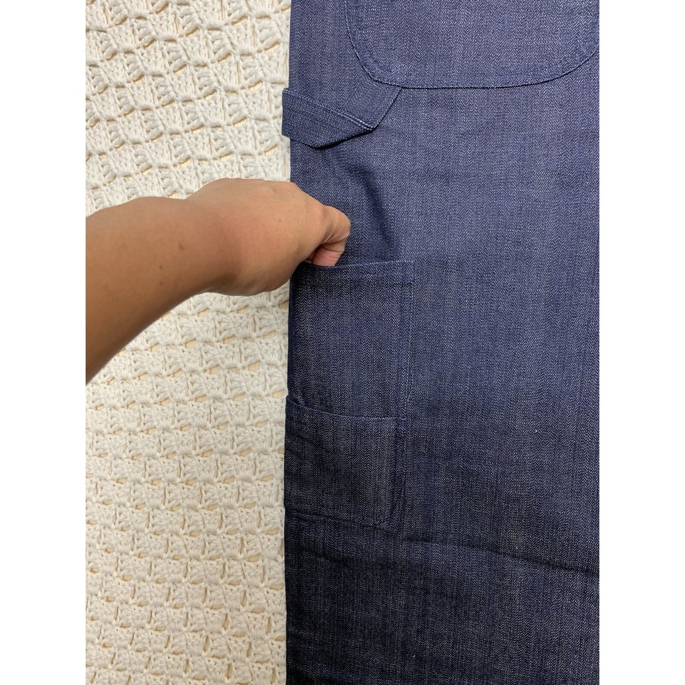 Vtg Basilius Cargos Jeans Mens Tag 36x32 approx 34x32 Wide Leg Blue Denim Usa - Picture 5 of 13